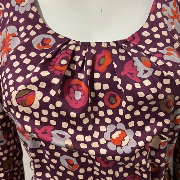 BODEN Washable Silk Florentine Floral Shift Dress 3/4 Sleeve Sz 2 - Picture 3 of 13